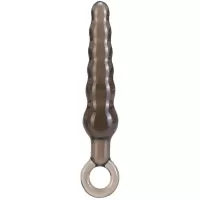 Дымчатая фигурная анальная ёлочка ANAL STICK - 14 см дымчатый 