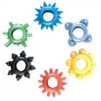 Набор из 6 разноцветных эрекционных колец разноцветный 