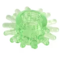 Зеленое эрекционное кольцо с шипами зеленый 