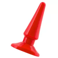 Красная анальная втулка Black Red - 10 см красный 