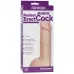 Реалистичная насадка 7  Realistic Perfect Erect Cock - 18,5 см телесный 