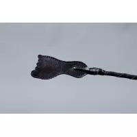 Длинный витой стек с наконечником в форме ступни - 85 см черный 