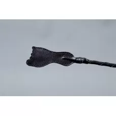 Длинный витой стек с наконечником в форме ступни - 85 см черный 