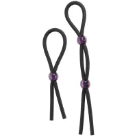 Набор черных эрекционных утяжек Cock ties черный 