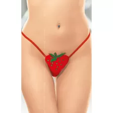 Трусики в форме клубнички красный S-M-L