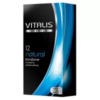 Классические презервативы VITALIS PREMIUM natural - 12 шт прозрачный 