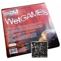 Чёрная виниловая простынь Fetish черный 