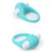 Голубое эрекционное кольцо LIT-UP SILICONE STIMU RING 6 нежно-голубой 