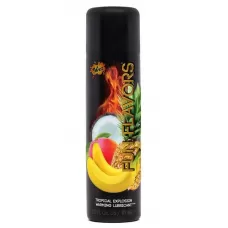 Разогревающий лубрикант Fun Flavors 4-in-1 Tropical Explosion с ароматом тропических фруктов - 89 мл  