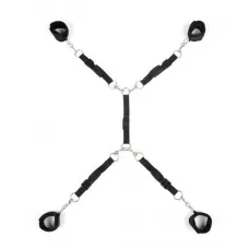 Черный набор фиксаций на кровати Classic Bed Spreader черный 