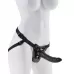 Чёрный с золотом женский страпон Designer Strap-On  