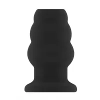 Чёрная анальная пробка с тоннелем №49 Small Hollow Tunnel Butt Plug 3 Inch - 7,7 см черный 
