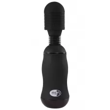 Чёрный вибромассажёр для эрогенных зон BoomBoom Power Wand - 18 см черный 