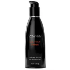 Разогревающий лубрикант Wicked Ultra Heat на силиконовой основе - 60 мл  