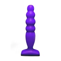 Фиолетовый анальный стимулятор Large Bubble Plug - 14,5 см фиолетовый 