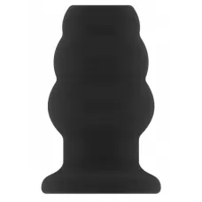Чёрная анальная пробка с тоннелем №50 Medium Hollow Tunnel Butt Plug 4 Inch - 10,2 см черный 