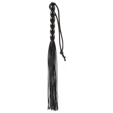 Чёрная мини-плеть из резины Rubber Mini Whip - 22 см черный 