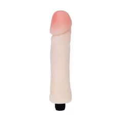 Реалистичный вибратор телесного цвета - 25,5 см телесный Реалистичный вибратор телесного цвета - 25,5 см телесный