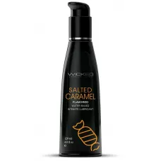 Лубрикант со вкусом соленой карамели Wicked Aqua Salted Caramel - 120 мл  