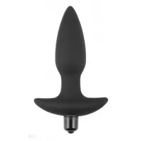 Черная анальная вибропробка Anal Indulgence Collection Fantasy Plug - 14,5 см черный 