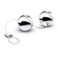 Серебристые вагинальные шарики B Yours Bonne Beads серебристый 