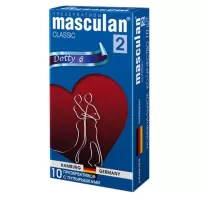 Презервативы Masculan Classic 2 Dotty с пупырышками - 10 шт  