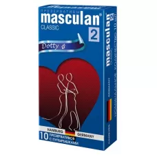 Презервативы Masculan Classic 2 Dotty с пупырышками - 10 шт  