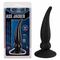 Чёрная пробка ASS JACKER для анальной стимуляции - 12 см черный 