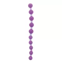 Фиолетовая анальная цепочка JUMBO JELLY THAI BEADS CARDED LAVENDER - 31,8 см фиолетовый 