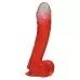 Красный фаллоимитатор на присоске LAZY BUTTCOCK  - 17 см красный 