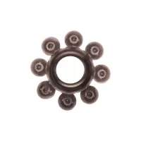 Чёрное эрекционное кольцо Rings Bubbles черный 