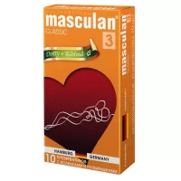 Презервативы Masculan Classic 3 Dotty+Ribbed с колечками и пупырышками - 10 шт  