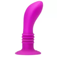 Анальный вибростимулятор Booty Passion на присоске - 12 см лиловый 