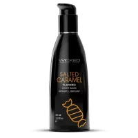 Лубрикант с ароматом соленой карамели Wicked Aqua Salted Caramel - 60 мл  