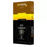 Презервативы с рёбрышками DOMINO Classic Nice Contour - 6 шт  
