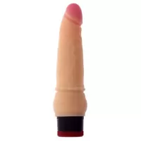Вибратор-реалистик со встроенным пультом REALSTUFF 6INCH VIBRATOR - 15,5 см телесный 
