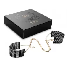 Чёрные дизайнерские наручники Desir Metallique Handcuffs Bijoux черный 