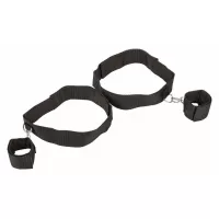 Оковы на цепочке Bondage Collection Thigh and Wrist Cuffs черный 