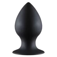 Чёрная анальная пробка Thick Anal Plug Small - 7,8 см черный 