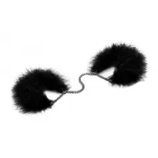 Перьевые наручники Za Za Zu Feather Handcuffs Bijoux черный 