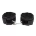 Чёрные полиуретановые наручники с карабином Beginners Wrist Restraints черный 