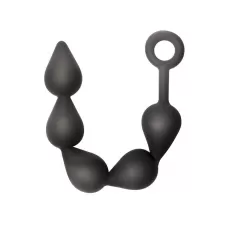 Чёрная анальная цепочка Black Edition Anal Super Beads - 40 см черный 