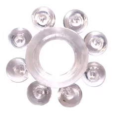 Прозрачное эрекционное кольцо Rings Bubbles прозрачный 