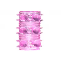 Розовая насадка на пенис Rings Armour розовый 