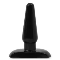 Черная анальная пробка Small Plug - 9 см черный 