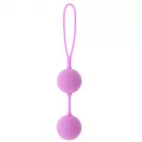 Розовые вагинальные шарики на силиконовой связке GOOD VIBES THE PERFECT BALLS PINK розовый 