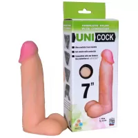 Фаллическая насадка Харнесс UNICOCK 7  - 19 см телесный 