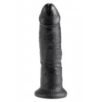 Чёрный фаллоимитатор 9  Cock - 22,9 см черный 