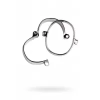 Металлические наручники на замке серебристый 