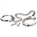 Металлические оковы на ноги Metal Leg Cuffs серебристый 
